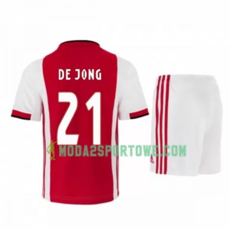 Koszulka Ajax Amsterdam Frenkie de Jong 21 Dziecięcy Domowe Stroje Piłkarskie 2019/20 Krótki Rękaw